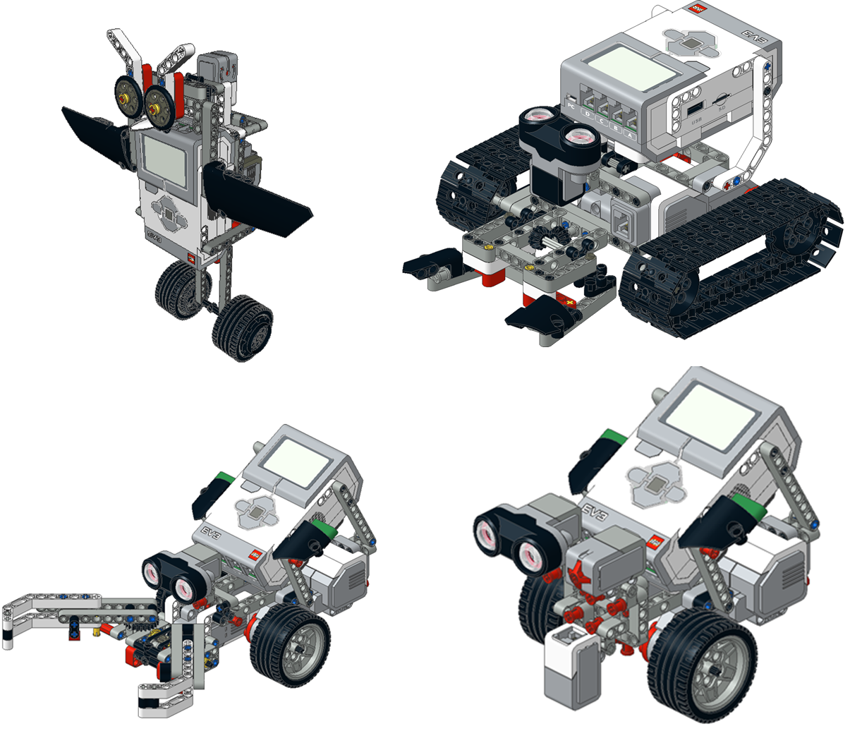 学べる4タイプの基本ロボット